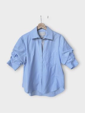 Brochu Walker Women's Pia Shirt Oxford Blue Premium Touch Fabric XS